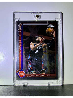 Cade Cunningham 2025-26 NBA Topps Chrome Update #6 Basketball Card Pistons